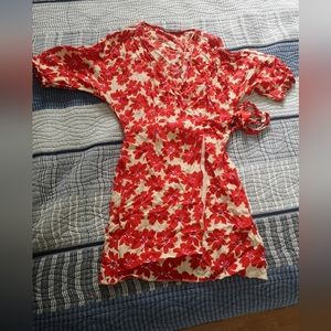 ZARA wrap mini dress